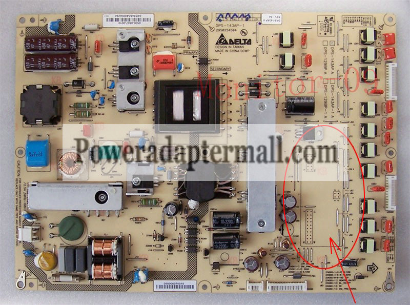 VIZIO M370NV Power Supply Board DPS-143AP-1 DPS-143AP A - Click Image to Close